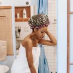 Leopard Print Waterproof Shower Cap - Reusable