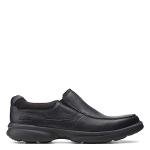 Clarks Men's Black Leather Bradley Loafers, Size 7.5