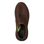 Skechers Men's Seveno Dark Brown Moccasins, 9 UK