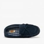 Navy Suede Leather Moccasins for Men, Size 9