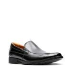 Clarks Men's Black Leather Loafers, Size 13 UK