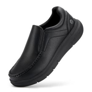FitVille Men's Comfortable Wide Fit Loafers - Black