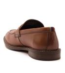 Men's Tan Leather Tassel Loafers by Thomas Crick