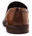 Men's Tan Leather Tassel Loafers by Thomas Crick
