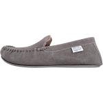 Mens Suede Loafer Slippers with Rubber Sole