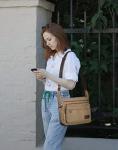 JAKAGO Canvas Messenger Bag for Travel and Everyday Use