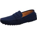 Men's Casual Suede Slip-On Loafers - Navy