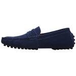 Men's Casual Suede Slip-On Loafers - Navy