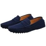 Men's Casual Suede Slip-On Loafers - Navy