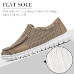 Lightweight Men's Slip-On Loafers in Khaki