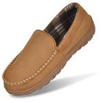 Men's Suede Memory Foam Moccasin Slippers