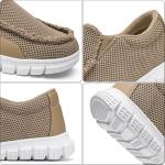 Lightweight Men's Slip-On Loafers in Khaki