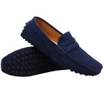 Men's Casual Suede Slip-On Loafers - Navy