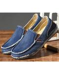 Blue Slip-On Loafers for Men - Comfy Style