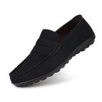 Rodawu Men's Black Suede Slip-On Loafers Size 10.5