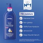 NIVEA Rich Moisturizing Body Lotion, 625ml