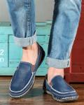 Blue Slip-On Loafers for Men - Comfy Style