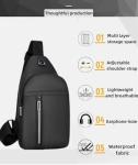 Water-Resistant Sling Bag for Men and Women