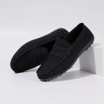 Rodawu Men's Black Suede Slip-On Loafers Size 10.5