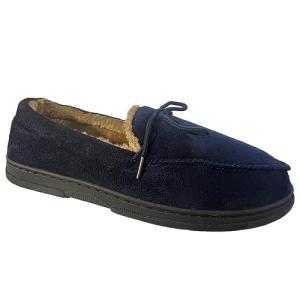 Men's Faux Suede Loafers with Sheepskin Lining