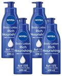 NIVEA Rich Nourishing Body Lotion 400ml (Pack of 4)