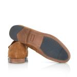 Catesby College Tan Suede Loafers for Men