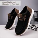 Men's Lightweight Slip-On Casual Loafers - Black/Brown