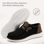 Men's Lightweight Slip-On Casual Loafers - Black/Brown