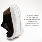 Men's Lightweight Slip-On Casual Loafers - Black/Brown