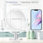 CLSEVXY Double-Sided 360° Swivel Makeup Mirror