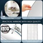 Self-Adhesive Round Frameless Wall Mirror, 40cm