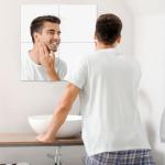 Honcet Self-Adhesive Mirror Wall Stickers - 4 Pack