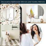 Self-Adhesive Round Frameless Wall Mirror, 40cm