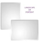 Frameless Beveled Edge Rectangular Bathroom Mirror