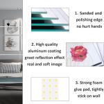 Large Self-Adhesive HD Wall Mirror for Home