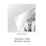 Honcet Self-Adhesive Mirror Wall Stickers - 4 Pack