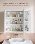 Modern Wall Cabinet with Mirror and Storage