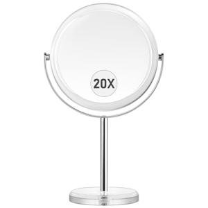 20X Magnifying Double-Sided Makeup Mirror with Stand