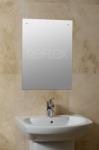 Rectangle Bathroom Mirror with Chrome Fixing Kit