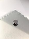 Rectangle Bathroom Mirror with Chrome Fixing Kit