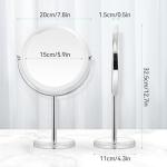 20X Magnifying Double-Sided Makeup Mirror with Stand