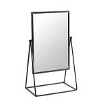 Stylish Black Freestanding Makeup Vanity Mirror 22cm