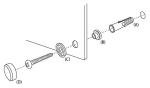 Rectangle Bathroom Mirror with Chrome Fixing Kit
