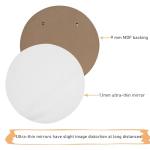 YCHMIR Black Round Bathroom Mirror, 30 cm
