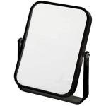 Adjustable Black Bathroom Mirror with 3x Magnification