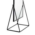 Stylish Black Freestanding Makeup Vanity Mirror 22cm