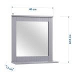 Taylor & Brown Wall-Mounted Mirror with Shelf