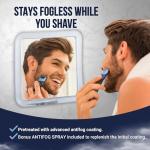 Fogless Shower Mirror with Strong Suction Mount