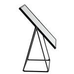 Stylish Black Freestanding Makeup Vanity Mirror 22cm