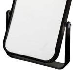 Adjustable Black Bathroom Mirror with 3x Magnification
